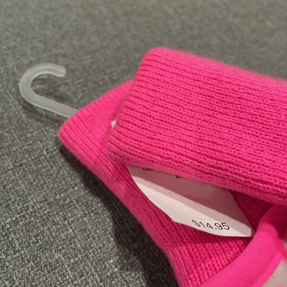 Gap Kids Hot Pink with White Polka-Dot Free Finger Mitten - Picture 7 of 7